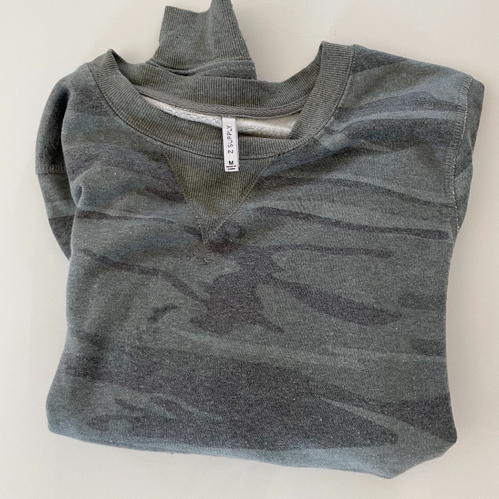 Z Supply Camo Sweatshirt